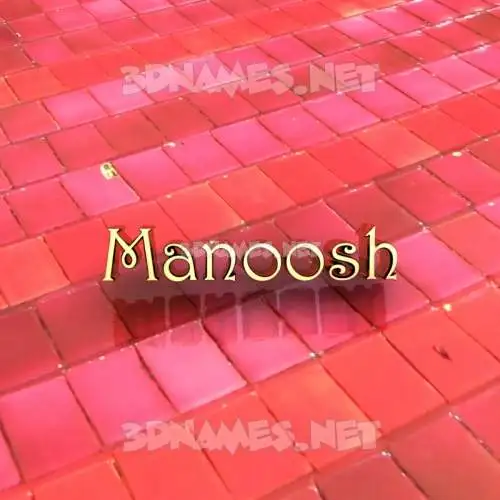 manoosh in Red Tiles style - 3D name wallpaper manoosh in Red Tiles style - 3D name wallpaper