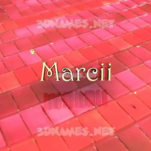 marcii in Red Tiles style - 3D name wallpaper marcii in Red Tiles style - 3D name wallpaper