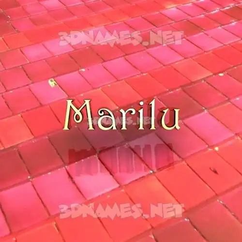 marilu in Red Tiles style - 3D name wallpaper marilu in Red Tiles style - 3D name wallpaper