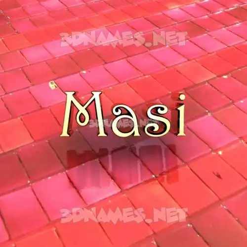 masi in Red Tiles style - 3D name wallpaper masi in Red Tiles style - 3D name wallpaper