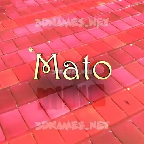 mato in Red Tiles style - 3D name wallpaper mato in Red Tiles style - 3D name wallpaper