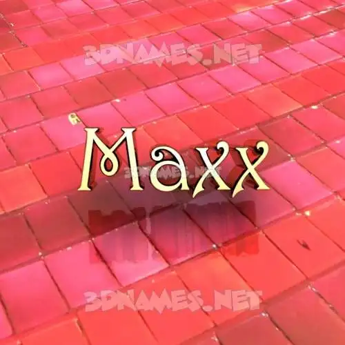 maxx in Red Tiles style - 3D name wallpaper maxx in Red Tiles style - 3D name wallpaper