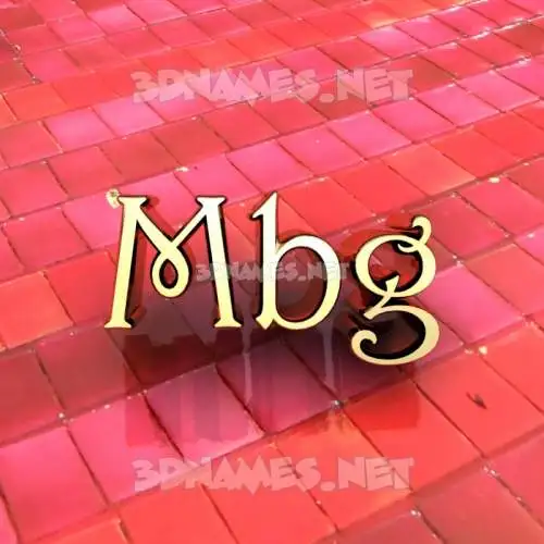 mbg in Red Tiles style - 3D name wallpaper mbg in Red Tiles style - 3D name wallpaper
