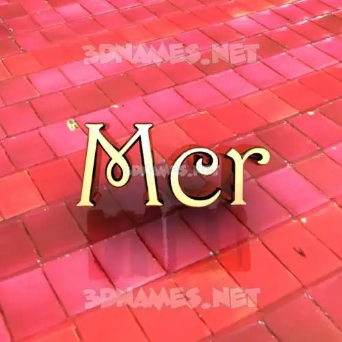 mcr in Red Tiles style - 3D name wallpaper mcr in Red Tiles style - 3D name wallpaper
