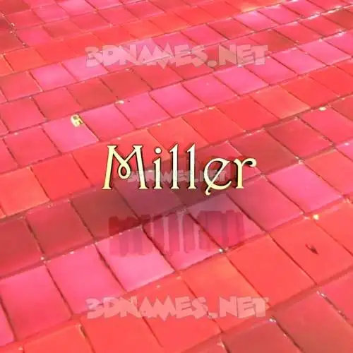 miller in Red Tiles style - 3D name wallpaper miller in Red Tiles style - 3D name wallpaper