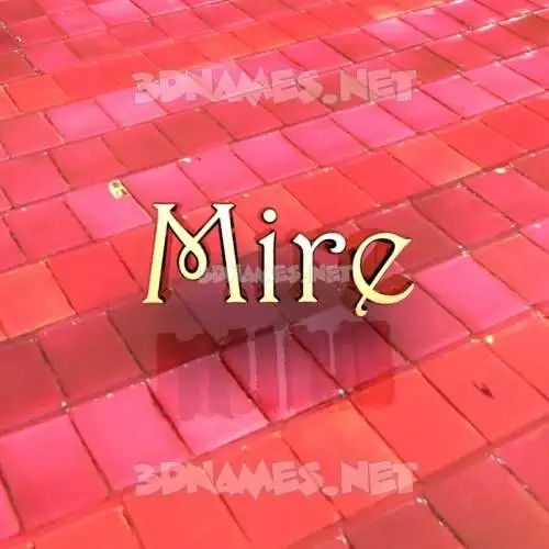 mire in Red Tiles style - 3D name wallpaper mire in Red Tiles style - 3D name wallpaper