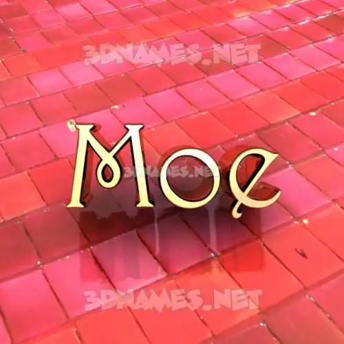 moe in Red Tiles style - 3D name wallpaper moe in Red Tiles style - 3D name wallpaper