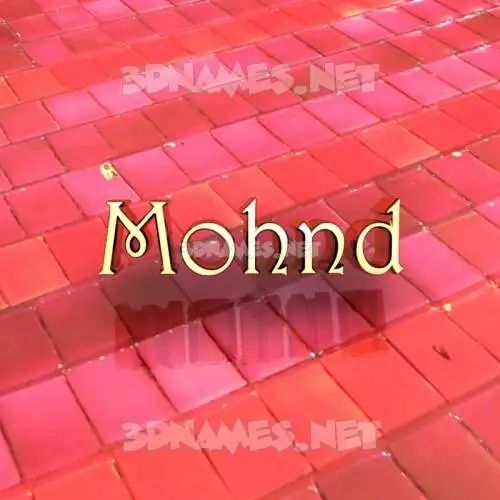mohnd in Red Tiles style - 3D name wallpaper mohnd in Red Tiles style - 3D name wallpaper