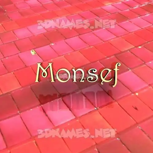 monsef in Red Tiles style - 3D name wallpaper monsef in Red Tiles style - 3D name wallpaper