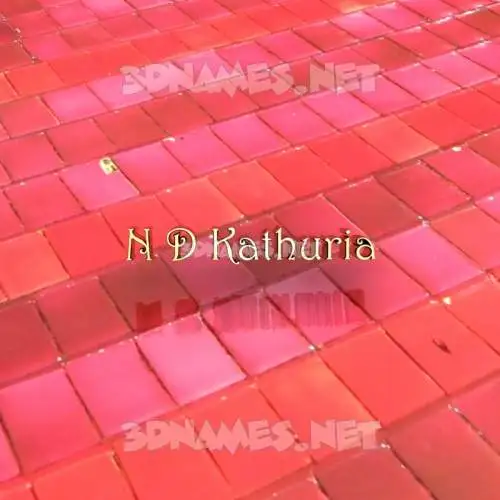 n d kathuria in Red Tiles style - 3D name wallpaper n d kathuria in Red Tiles style - 3D name wallpaper