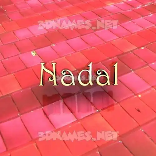 nadal in Red Tiles style - 3D name wallpaper nadal in Red Tiles style - 3D name wallpaper