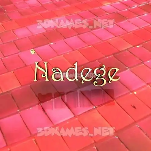 nadege in Red Tiles style - 3D name wallpaper nadege in Red Tiles style - 3D name wallpaper