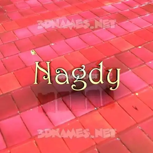 nagdy in Red Tiles style - 3D name wallpaper nagdy in Red Tiles style - 3D name wallpaper