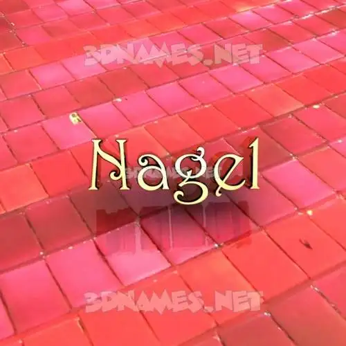 nagel in Red Tiles style - 3D name wallpaper nagel in Red Tiles style - 3D name wallpaper