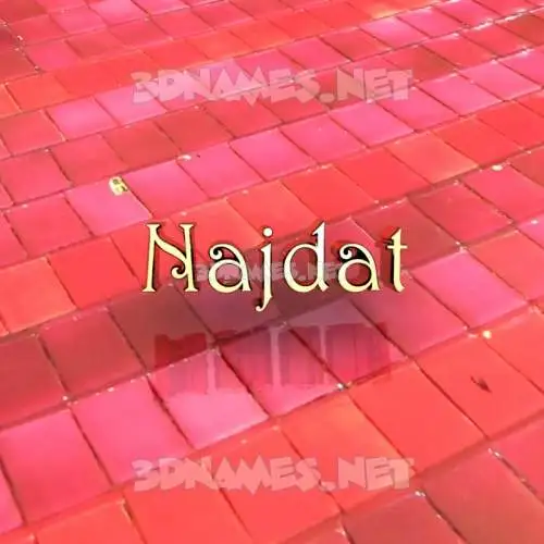 najdat in Red Tiles style - 3D name wallpaper najdat in Red Tiles style - 3D name wallpaper
