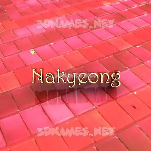 nakyeong in Red Tiles style - 3D name wallpaper nakyeong in Red Tiles style - 3D name wallpaper