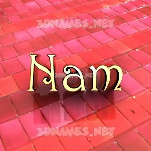 nam in Red Tiles style - 3D name wallpaper nam in Red Tiles style - 3D name wallpaper