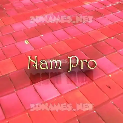 nam pro in Red Tiles style - 3D name wallpaper nam pro in Red Tiles style - 3D name wallpaper