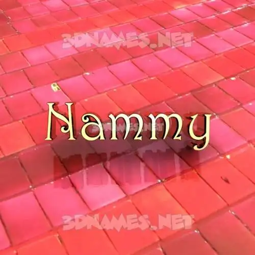 nammy in Red Tiles style - 3D name wallpaper