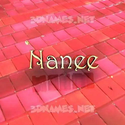 nanee in Red Tiles style - 3D name wallpaper nanee in Red Tiles style - 3D name wallpaper