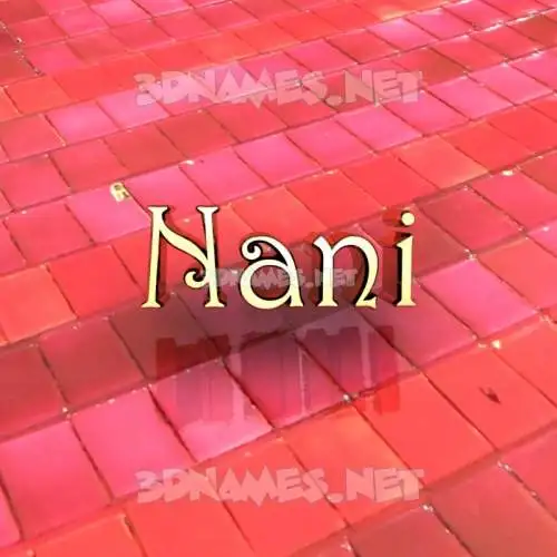 nani in Red Tiles style - 3D name wallpaper nani in Red Tiles style - 3D name wallpaper