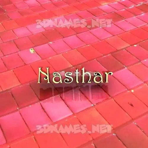 nasthar in Red Tiles style - 3D name wallpaper nasthar in Red Tiles style - 3D name wallpaper