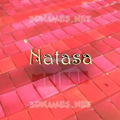 natasa in Red Tiles style - 3D name wallpaper natasa in Red Tiles style - 3D name wallpaper