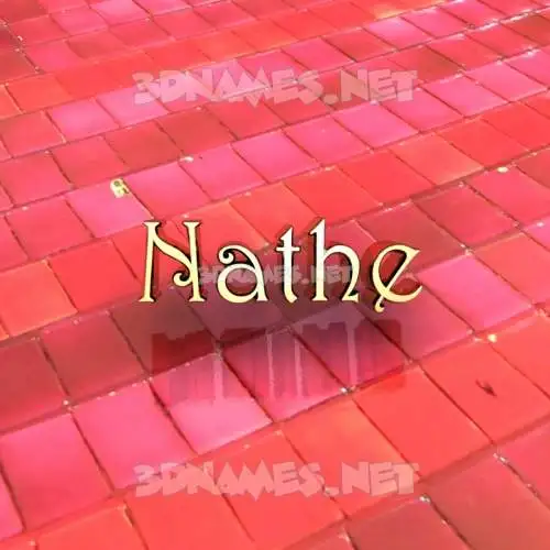 nathe in Red Tiles style - 3D name wallpaper nathe in Red Tiles style - 3D name wallpaper