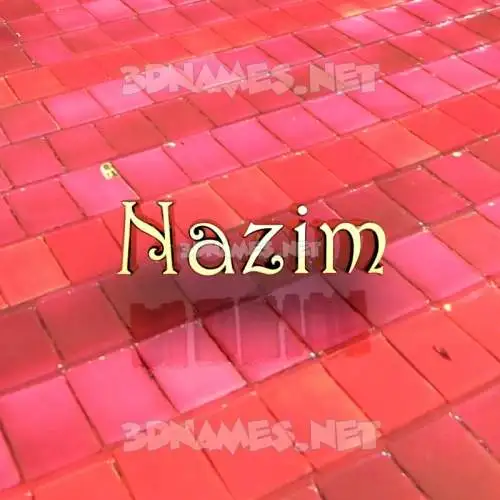 nazim in Red Tiles style - 3D name wallpaper nazim in Red Tiles style - 3D name wallpaper