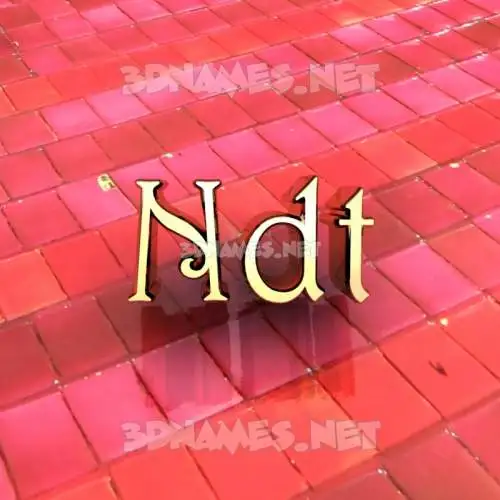 ndt in Red Tiles style - 3D name wallpaper ndt in Red Tiles style - 3D name wallpaper