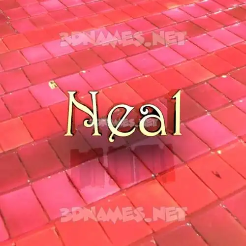 neal in Red Tiles style - 3D name wallpaper neal in Red Tiles style - 3D name wallpaper