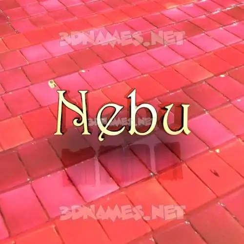 nebu in Red Tiles style - 3D name wallpaper nebu in Red Tiles style - 3D name wallpaper