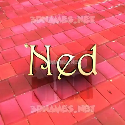 ned in Red Tiles style - 3D name wallpaper ned in Red Tiles style - 3D name wallpaper
