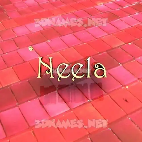neela in Red Tiles style - 3D name wallpaper neela in Red Tiles style - 3D name wallpaper