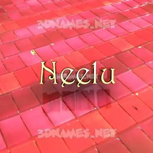 neelu in Red Tiles style - 3D name wallpaper neelu in Red Tiles style - 3D name wallpaper
