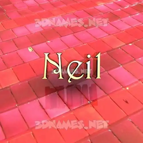 neil in Red Tiles style - 3D name wallpaper neil in Red Tiles style - 3D name wallpaper