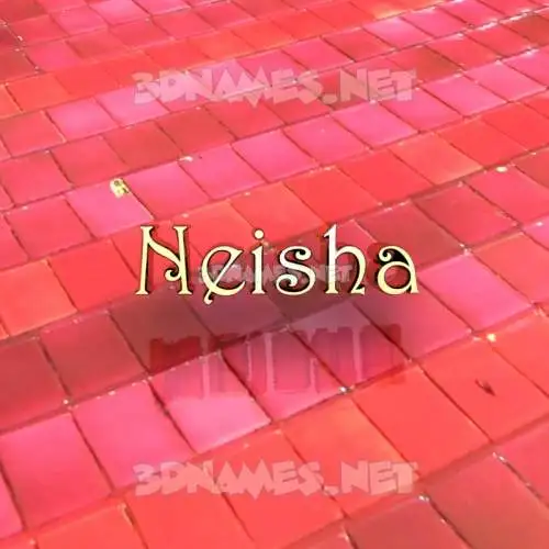 neisha in Red Tiles style - 3D name wallpaper neisha in Red Tiles style - 3D name wallpaper