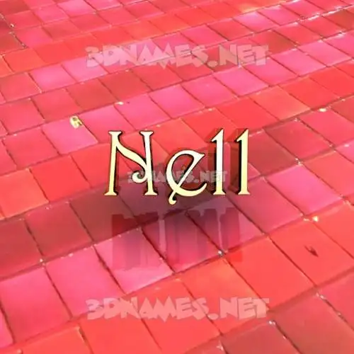 nell in Red Tiles style - 3D name wallpaper nell in Red Tiles style - 3D name wallpaper