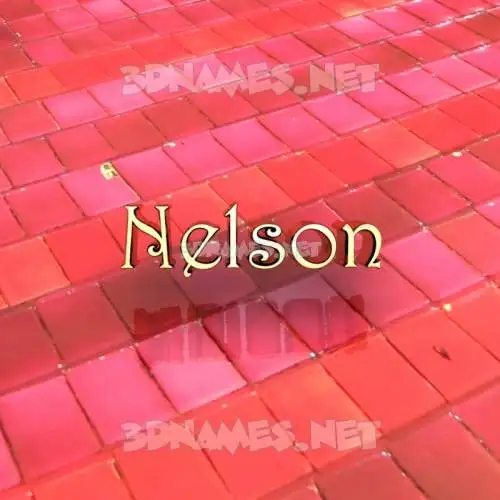 nelson in Red Tiles style - 3D name wallpaper nelson in Red Tiles style - 3D name wallpaper