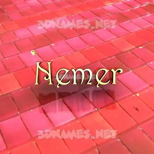 nemer in Red Tiles style - 3D name wallpaper nemer in Red Tiles style - 3D name wallpaper