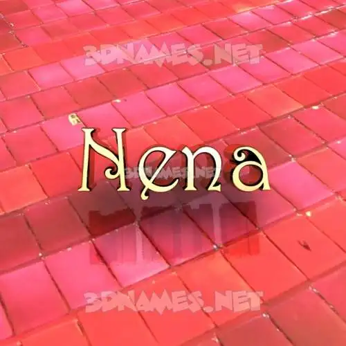 nena in Red Tiles style - 3D name wallpaper nena in Red Tiles style - 3D name wallpaper