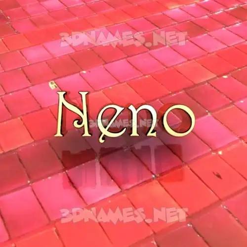 neno in Red Tiles style - 3D name wallpaper neno in Red Tiles style - 3D name wallpaper