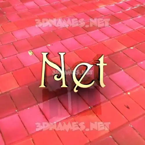 net in Red Tiles style - 3D name wallpaper net in Red Tiles style - 3D name wallpaper