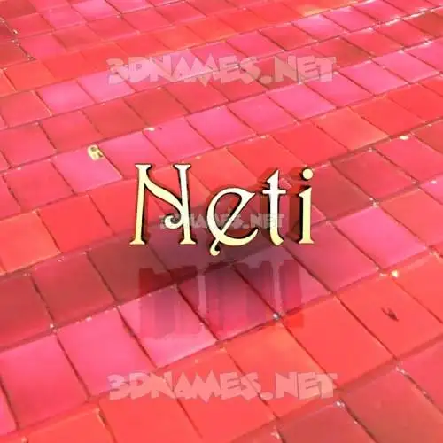 neti in Red Tiles style - 3D name wallpaper neti in Red Tiles style - 3D name wallpaper