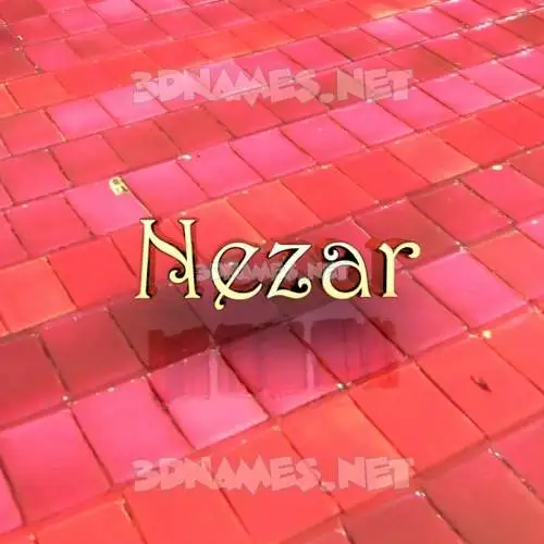 nezar in Red Tiles style - 3D name wallpaper nezar in Red Tiles style - 3D name wallpaper