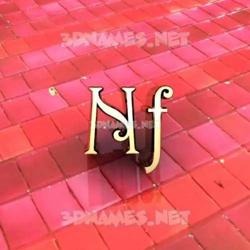 nf in Red Tiles style - 3D name wallpaper nf in Red Tiles style - 3D name wallpaper