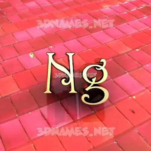 ng in Red Tiles style - 3D name wallpaper ng in Red Tiles style - 3D name wallpaper
