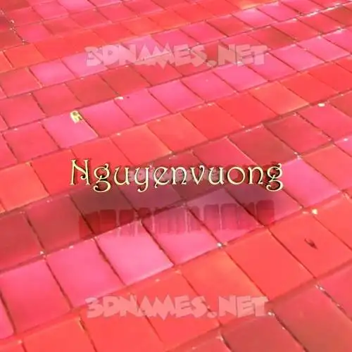 nguyenvuong in Red Tiles style - 3D name wallpaper nguyenvuong in Red Tiles style - 3D name wallpaper