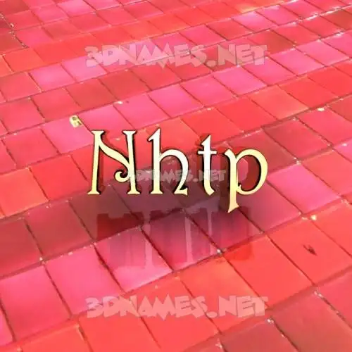 nhtp in Red Tiles style - 3D name wallpaper nhtp in Red Tiles style - 3D name wallpaper
