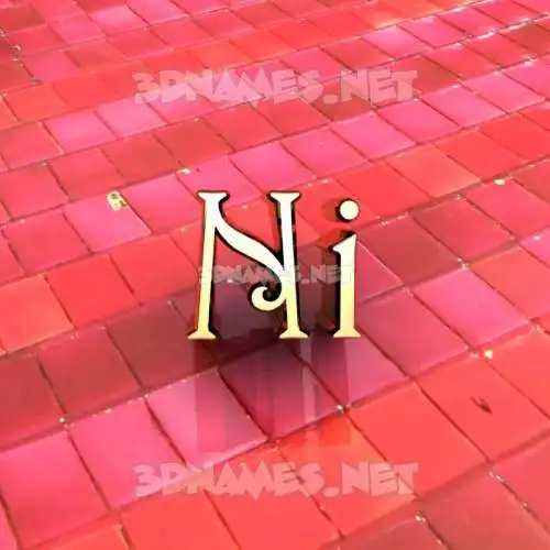 ni in Red Tiles style - 3D name wallpaper ni in Red Tiles style - 3D name wallpaper